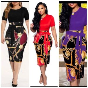 Acestea par a fi rochii tip bodycon sau creion (tubușor), cu un design distinctiv: