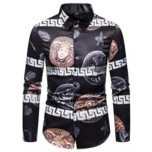 Cămașă Bărbați cu Imprimeu Grecesc și Mitologic