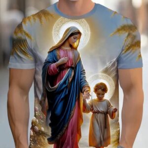tricou bărbătesc cu mânecă scurtă (sau un model de tricou prezentat pe un bărbat).